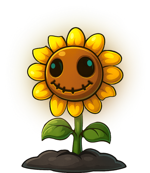 chicken vs zombies character sunflower